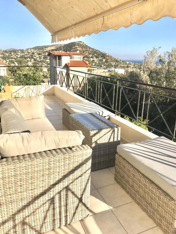 Agia Marina  Beautiful Maisonette With A View To The Mountains And The Sea מראה חיצוני תמונה